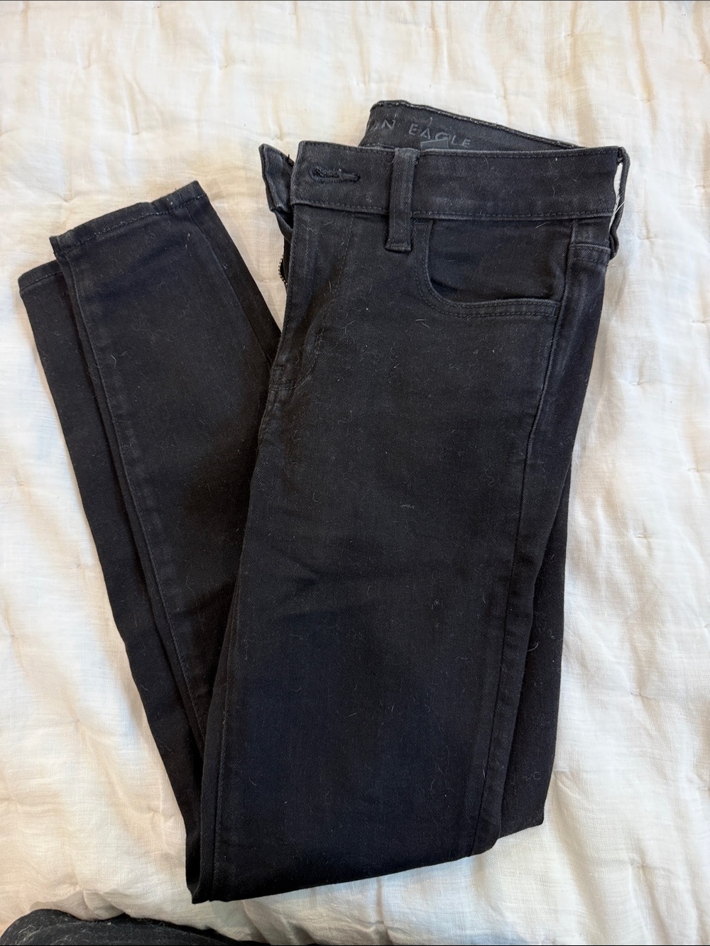 American Eagle Outfitters Black Skinny Jeans - Stretch Denim